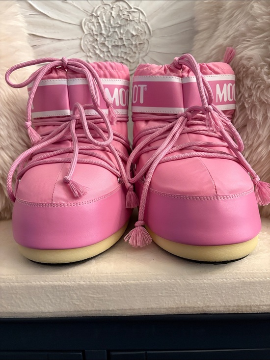 MOON BOOT ピンク スノーブーツ MOON BOOT ピンク スノーブーツ Moon Boot Icon Low Nylon Boots